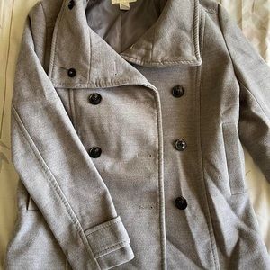 Women’s Gray Peacoat